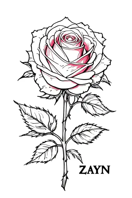 Rose With The Name Zayn