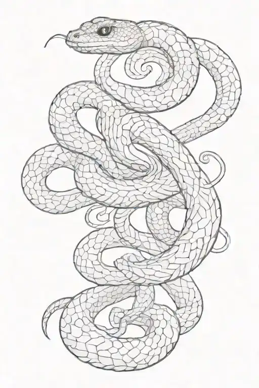 Snake Wrapped Around Words El Tiempo Lo Cura Todo