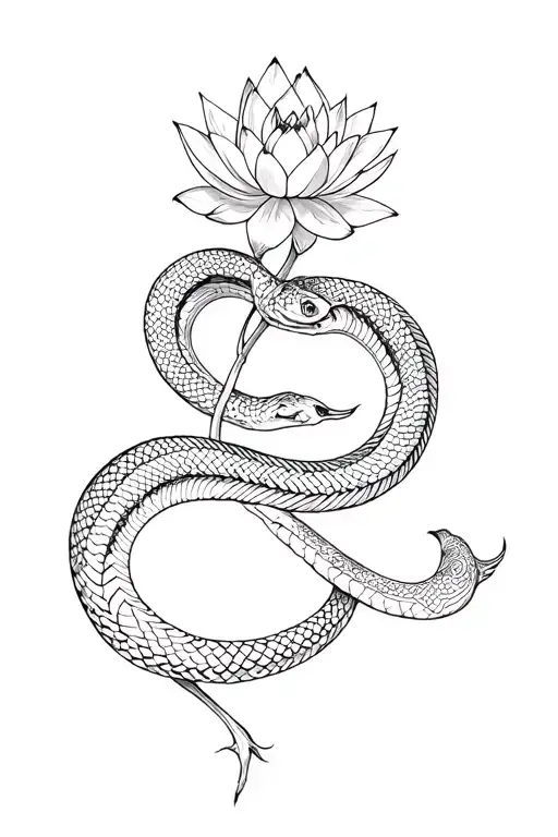 Snake Luna Lotus