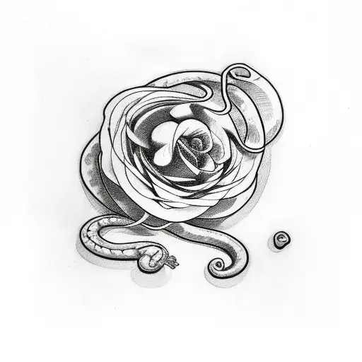 Omerta Tattoo With Snakes And Roses