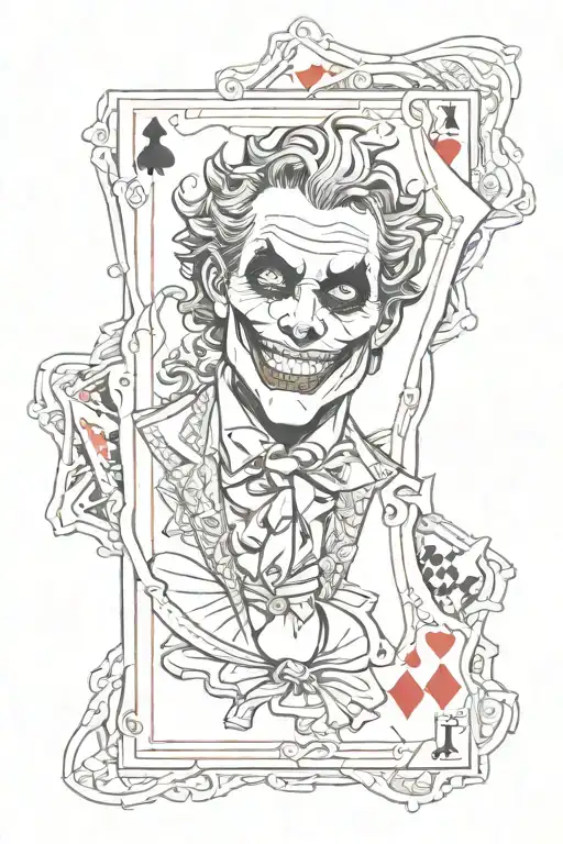 Joker Cards Logo With Color