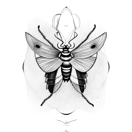 Death Moth And Lunar Moth