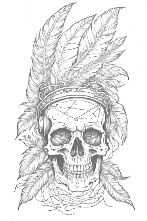 Skull And Feather