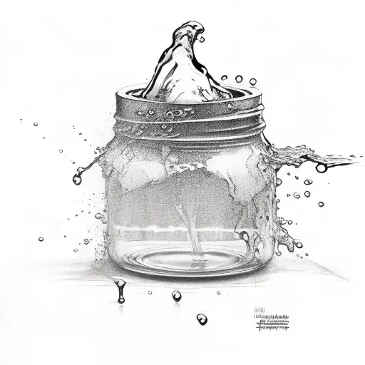 Water Pour From Jar