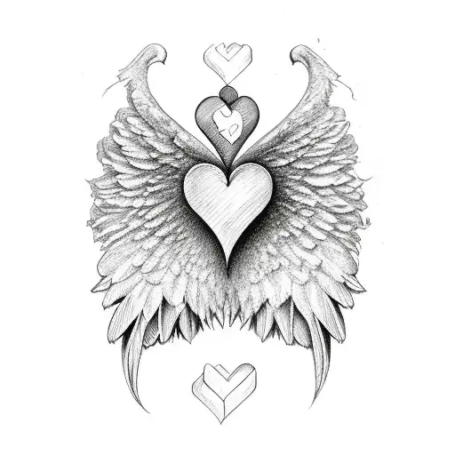Half Heart One Angel Wing