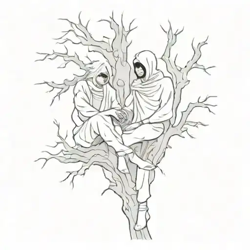 My Beloved Ghost And Me Sitting In A Tree Dying