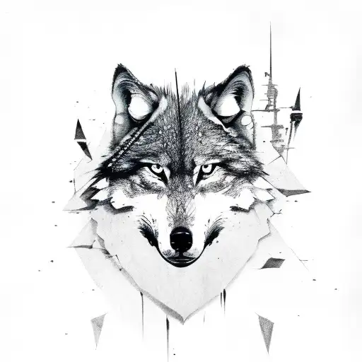 Lone Wolf With Battle Scars