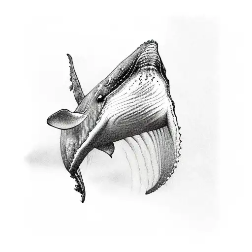 Whale Tail In Fine Line