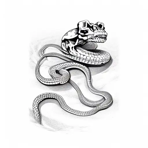 Skeleton Of Snake