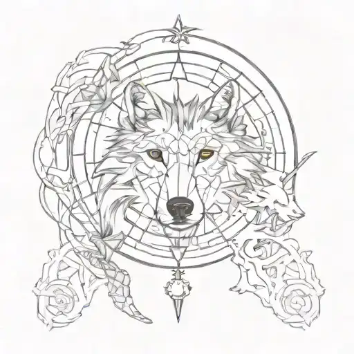 Wolf Compass Intertwined