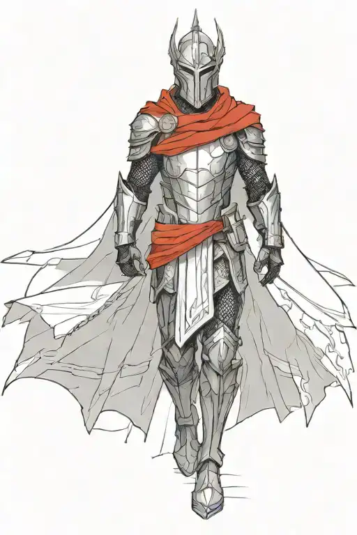 Exaggerate The Armor More And Add A Red Cape