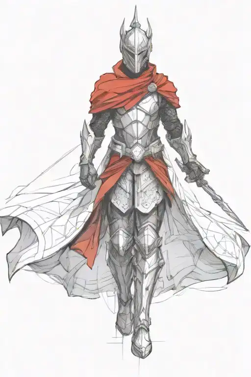 Exaggerate The Armor More And Add A Red Cape