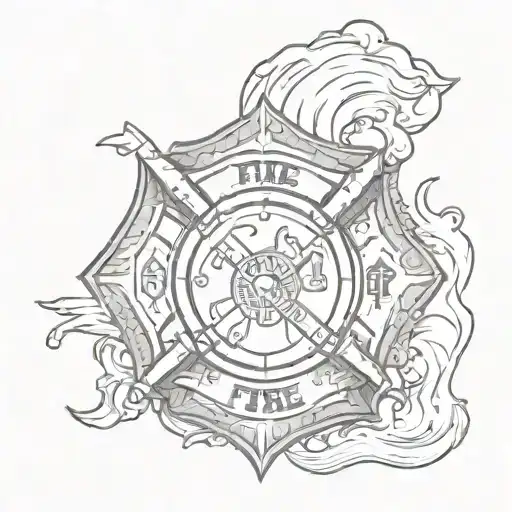 M And Fire Fighting Badge