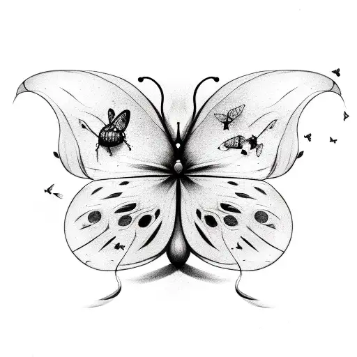 Semicolon With Butterflys