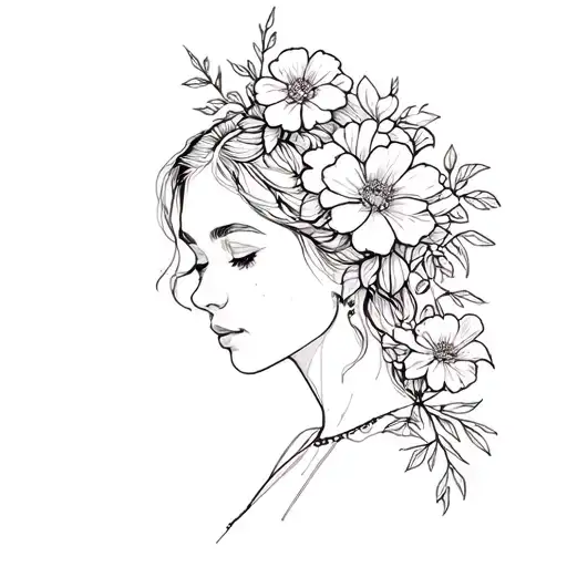 Flowers And Country Vibe Woman's Sleve