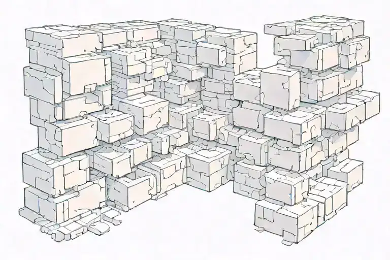 Bricks With Granny's Wrote In The Middle 3D Representation