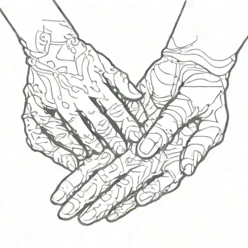 Mum Dad Daughter Son Hands