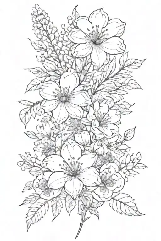 Birth Flower Bouquet