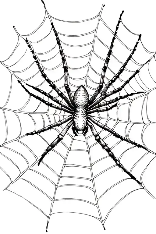 Spider Web Spider Crawling