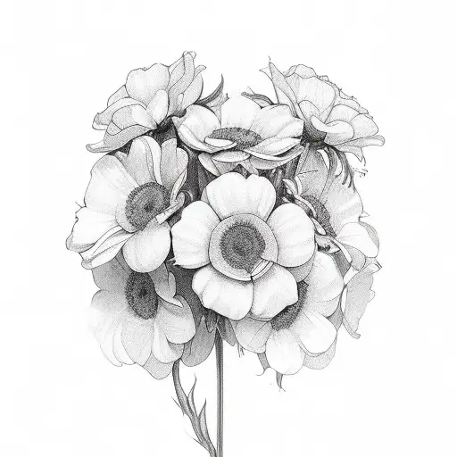 Open Book And Flowers