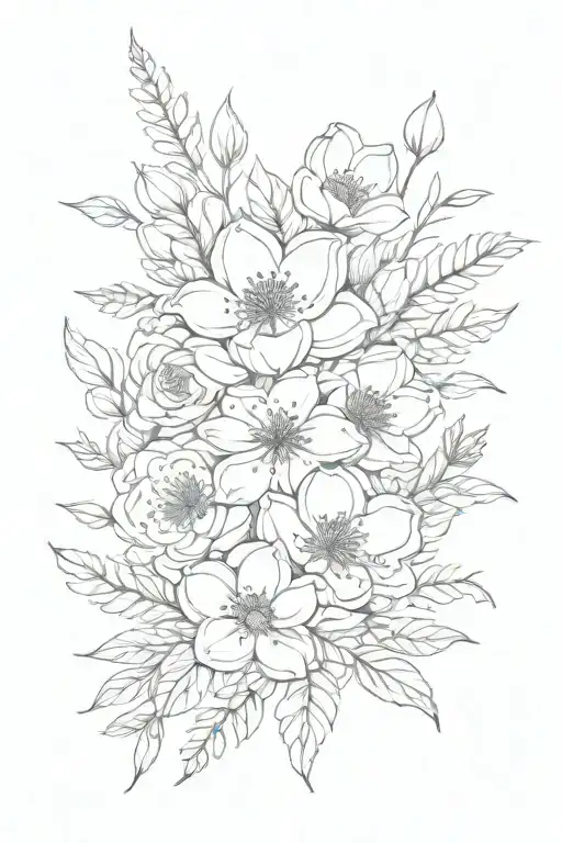 October January October Birth Flower Bouquet