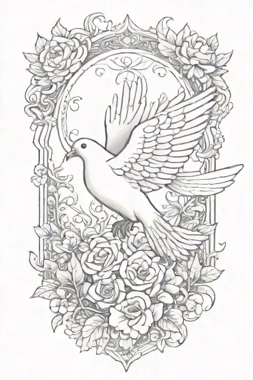 Dove That Says Lacy Marie