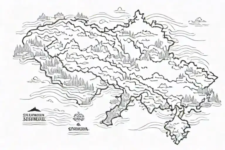 Russia Country Blending Into Switzerland Country