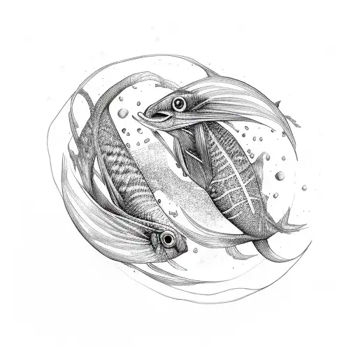 4 Beta Fish Intertwined