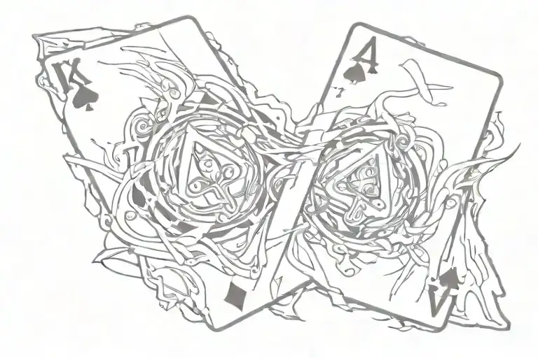 Poker Card Ripped
