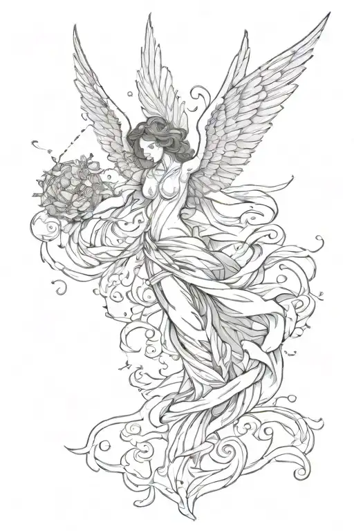 Falling Angel Flying