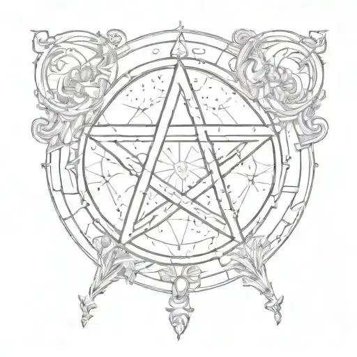 Pentagram In The Moon