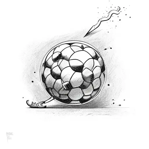 An Happy Cartoon Lemon Lifting The Uefa Champions League
