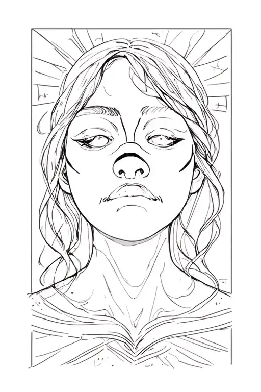 Depression Masked Woman Face