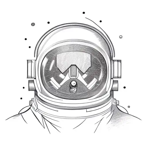 Astronaut And A Diving Helmet