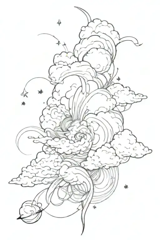 Abstract Magical Dust Clouds