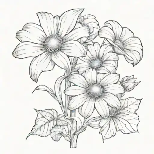 Daisy And Morning Glory