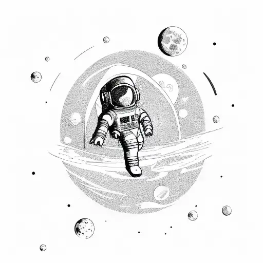 Astronaut Lost In Space Alone