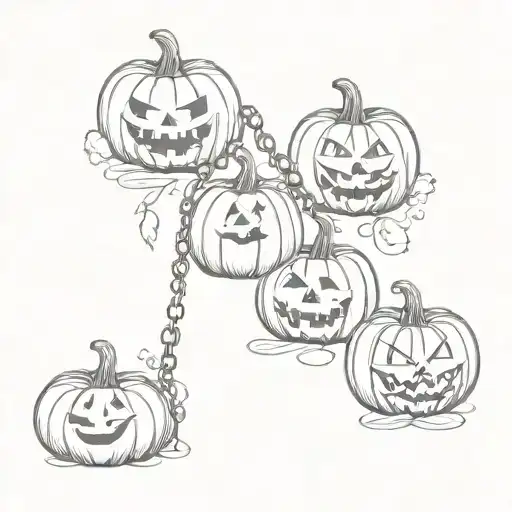 Chain Of Pumpkins