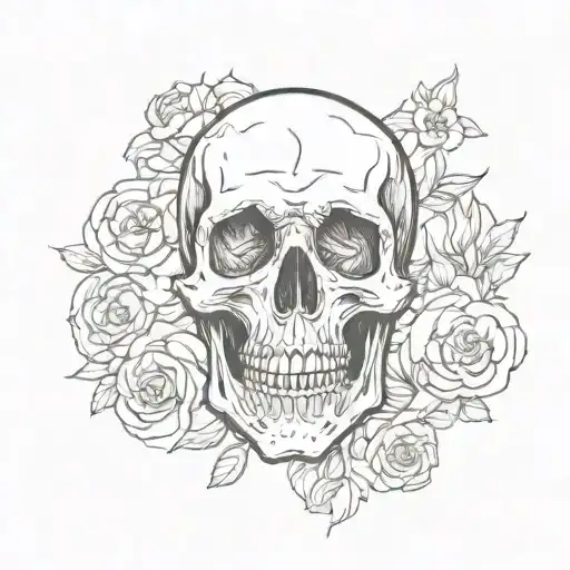 Skull Sticker