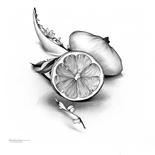 Lemon Black And White