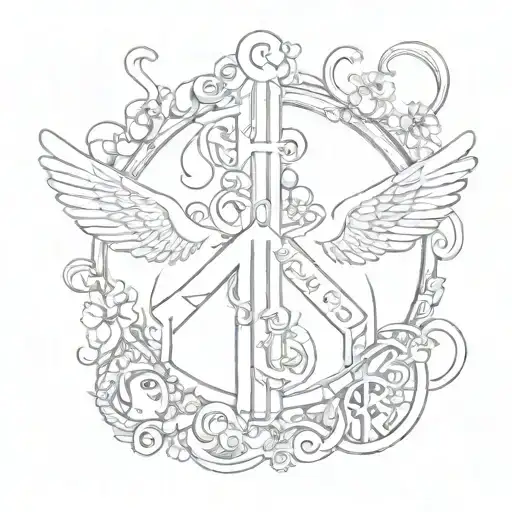 Semicolon And Peace Sign And Kitkat Symbol Incorporated