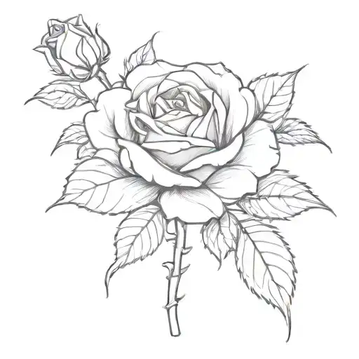 Small Rose Growing Really Young