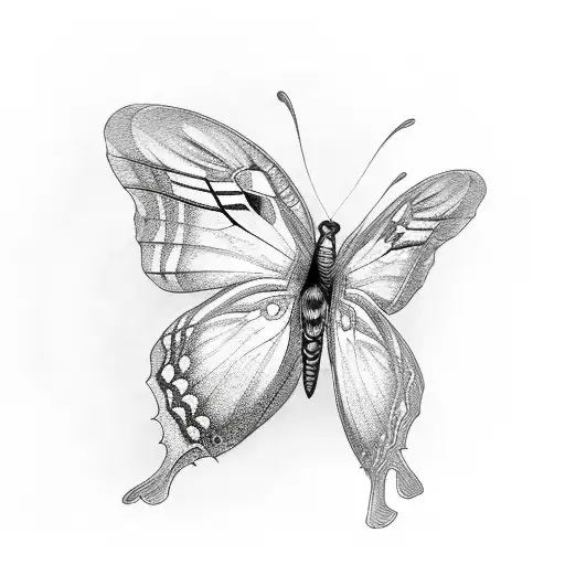 Dark Ornamental Butterfly