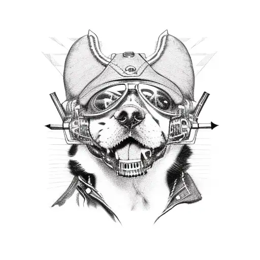 A Punk Rock Dog Wearing A Leather Jacket