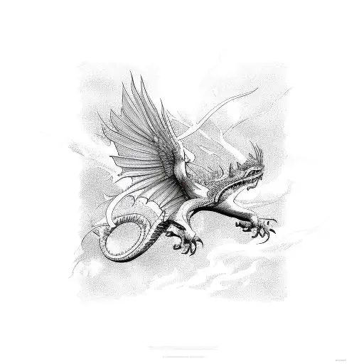 Phoenix With Dragons