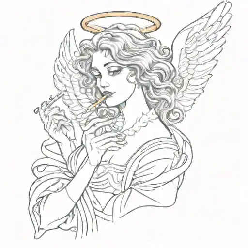 Angel With Cigarette
