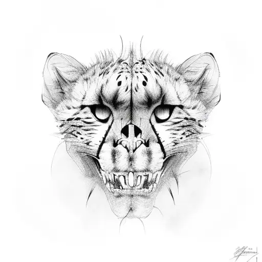 Cheetah Skull