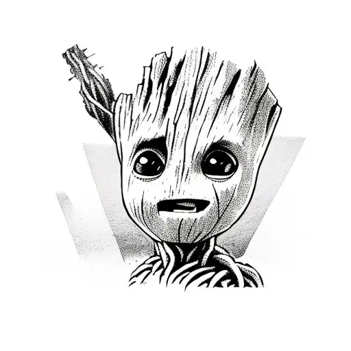 Baby Groot Viking Style