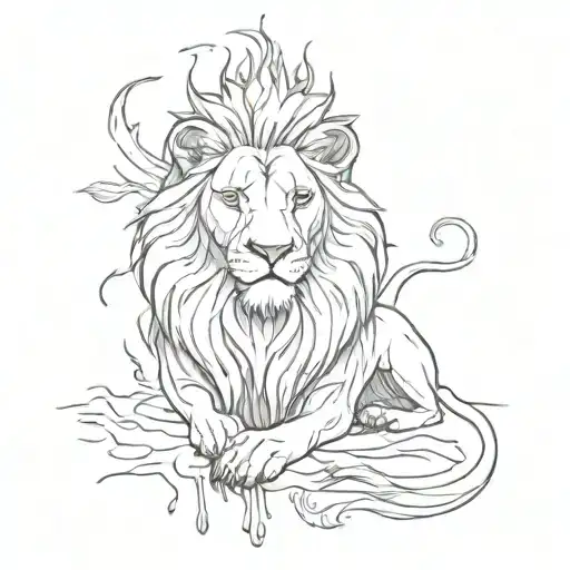 Lion Blood Dripping