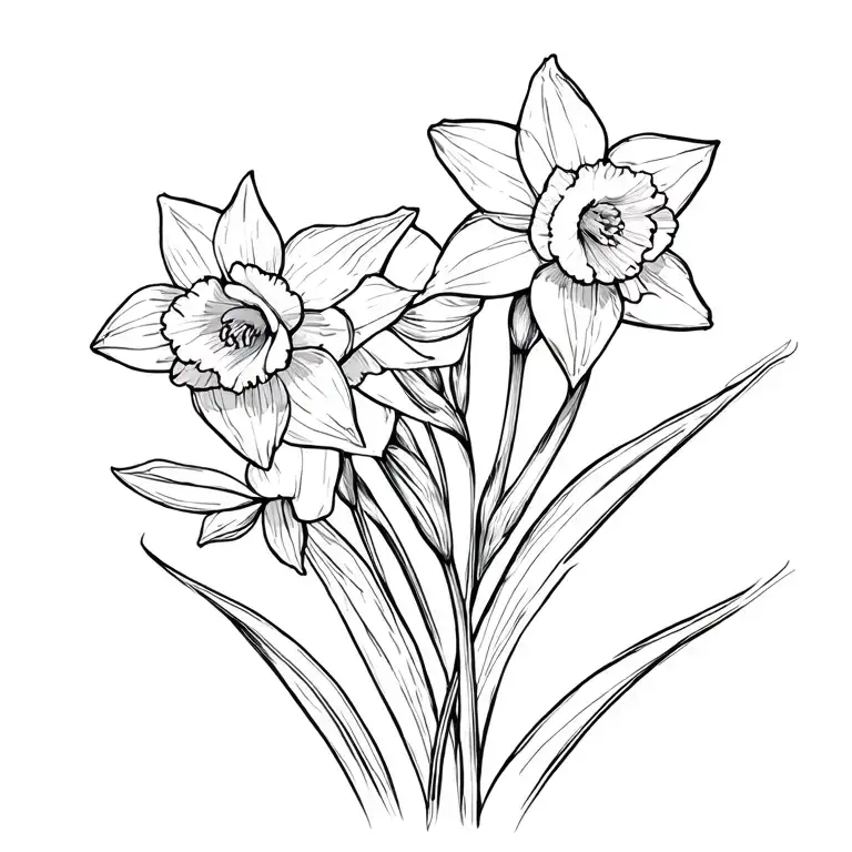 Daffodils Intertwined